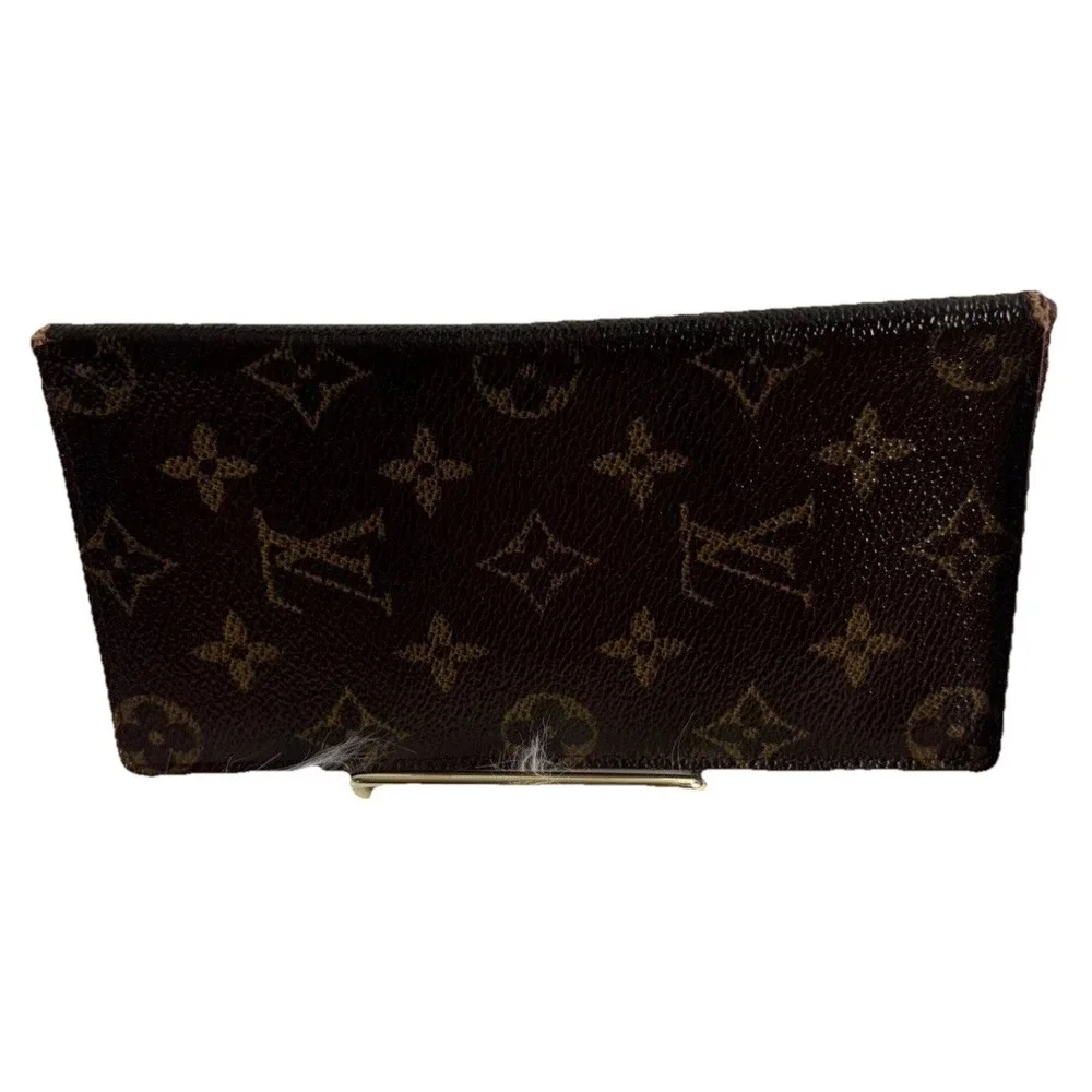 Louis‎ Vuitton Portefeuille Brazza Long Wallet Monogram Canvas Brown France
